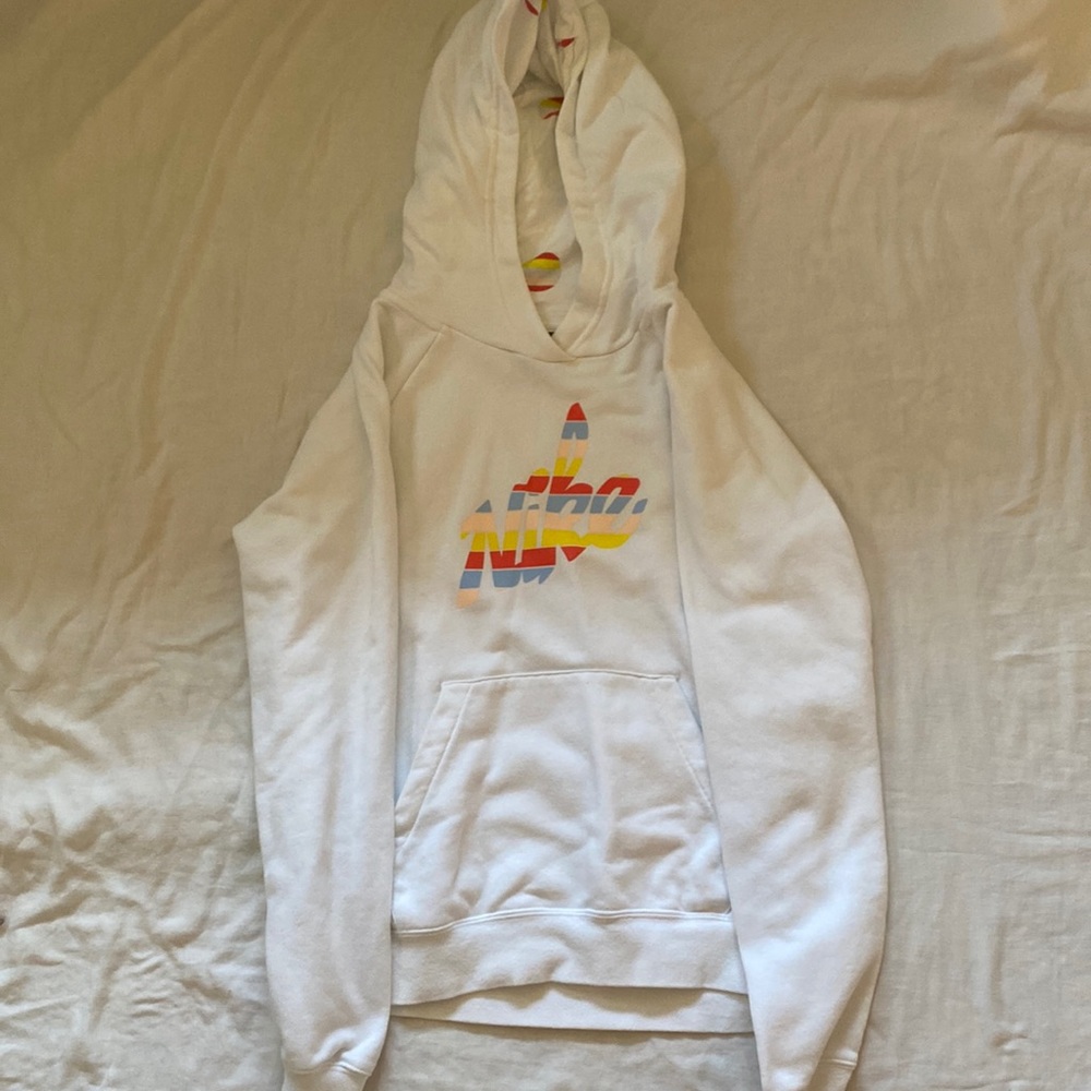 Small Nike sweatshirt with rainbow title